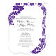 Purple Damask Invitations Image 5 of 11